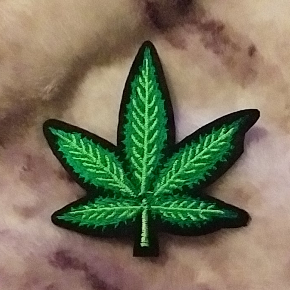 🌈1Pc maple leaf marij. Patch nip